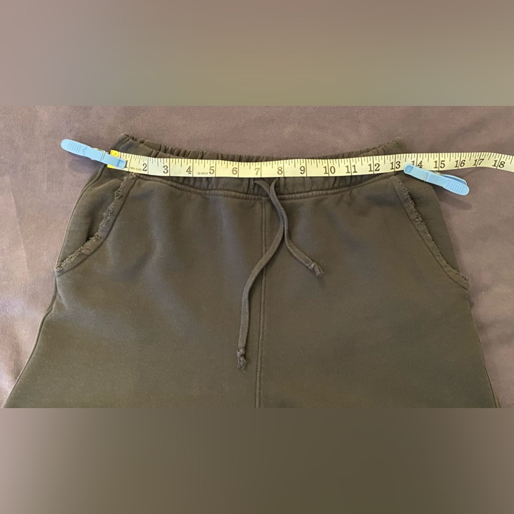 Frank & Eileen Tee Lab Super Crop Triple Fleece Sweatpants Size: M Gray - Picture 12 of 16